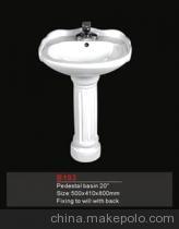 卫浴精品之选 深度解析立柱盆B103的卓越品质与心怡瓷行厂家直销优势