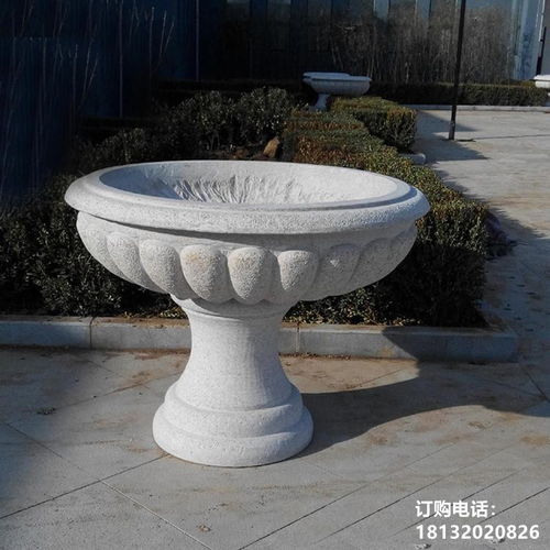 石雕树叶花盆与德阳石材雕塑花盆加工厂的产品多样性