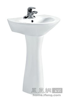 安华卫浴立柱盆AP3303 简约设计与实用功能的完美结合